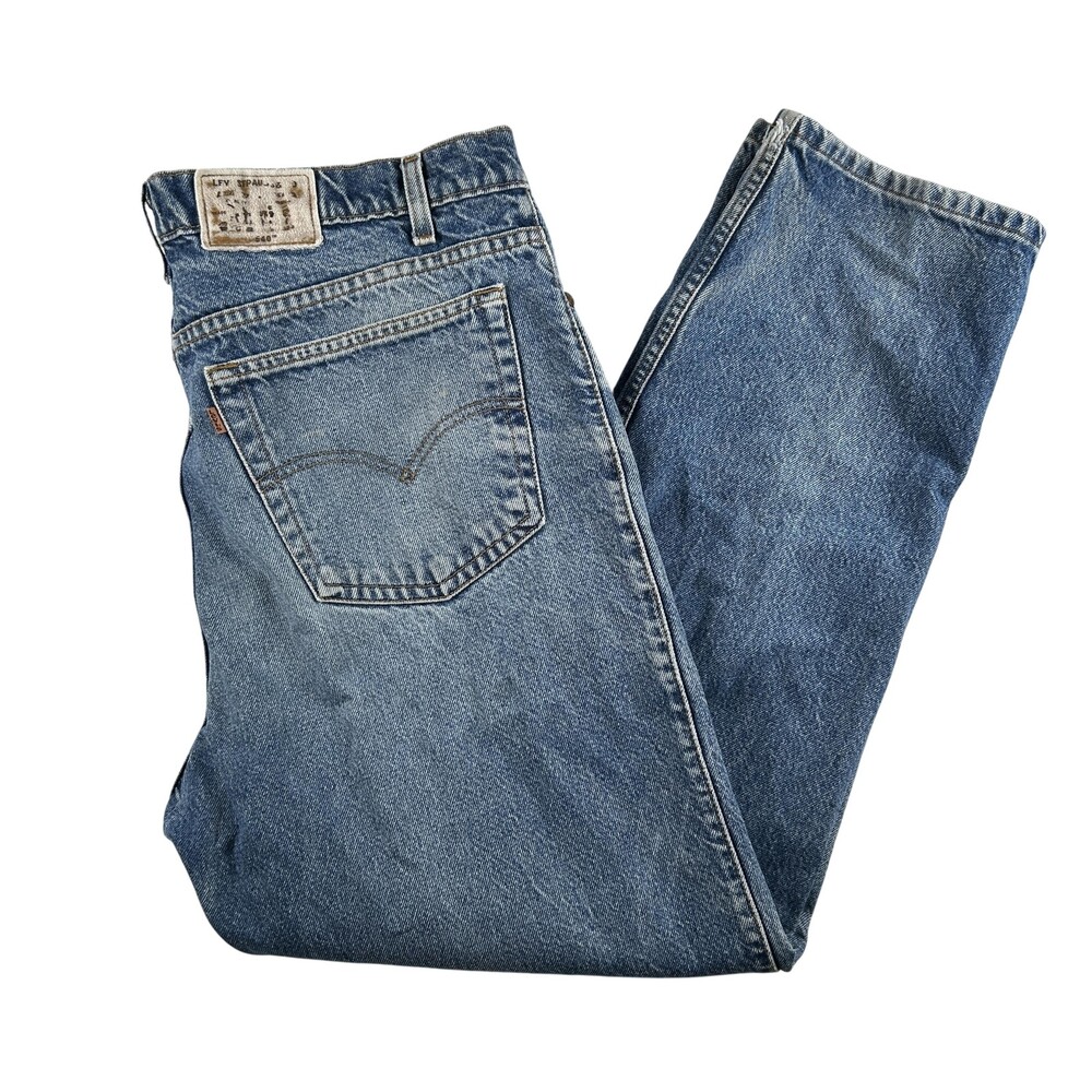 Vintage Levi Strauss Signature Jeans Mens 38x30 Blue 540 Relaxed Fit Denim 90s